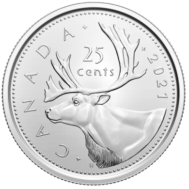 2021 - Proof - Canada 25 Cents