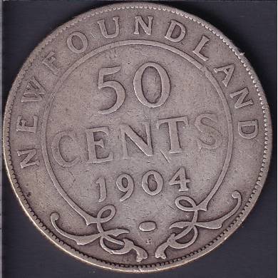1904 H - 50 Cents - Terre Neuve