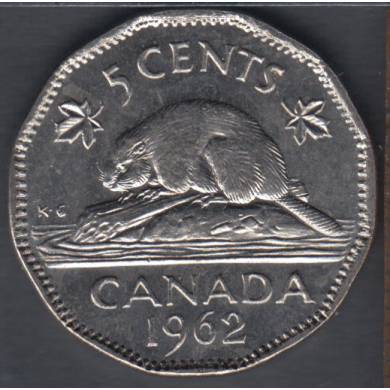 1962 - B.Unc - Canada 5 Cents