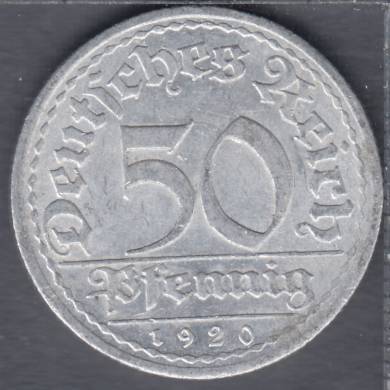 1920 A - 50 Pfennig - Allemagne