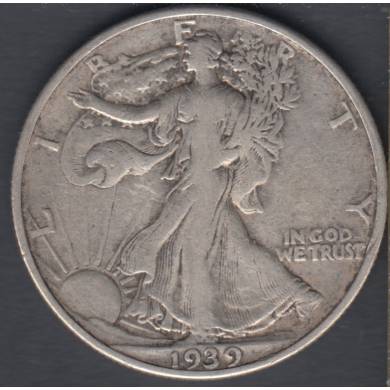 1939 - Fine - Liberty Walking - 50 Cents