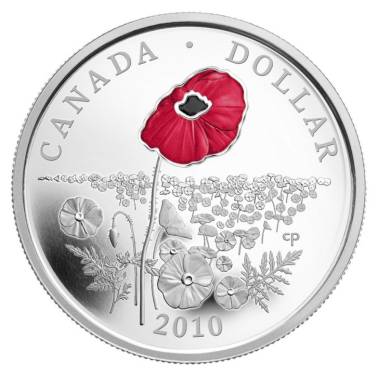 2010 Limited Edition Proof Silver Dollar - Poppy