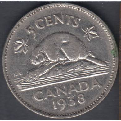 1938 - Fine - Canada 5 Cents