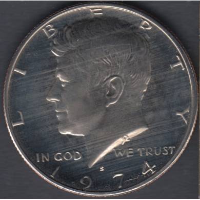 1974 S - Proof - Stained - Kennedy - 50 Cents