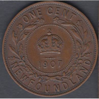 1907 - EF - Large Cent - Newfoundland