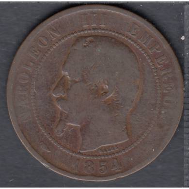 1854 BB - 10 Centimes - France