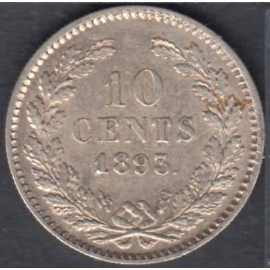 1893 - 10 Cents - VF - Pays Bas