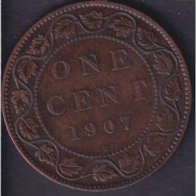 1907 H - VF - Canada Large Cent
