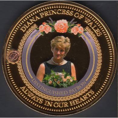 1997 - 1961 - Proof - Diana Princess of Wales - Always in Our Heart - Plaqu Or - Medaille