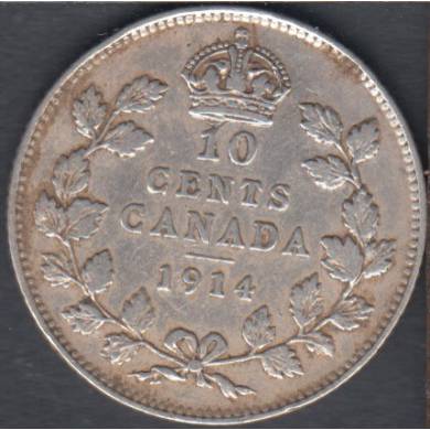 1914 - VF - Canada 10 Cents
