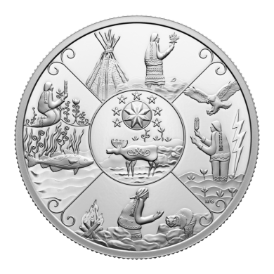 2023 - $20 - 1 oz. Pure Silver Coin  Generations: Mi'kmaq Creation Story