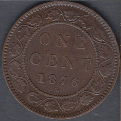 1876 H - VF/EF - Canada Large Cent