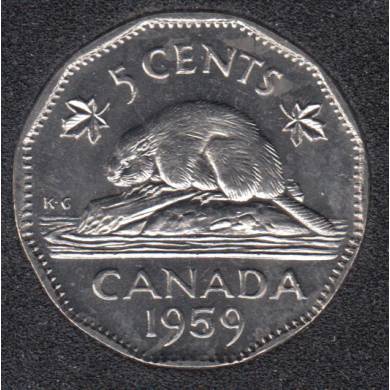 1959 - B.Unc - Canada 5 Cents