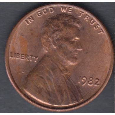 1982 D - B.Unc - Large Date - Lincoln Small Cent