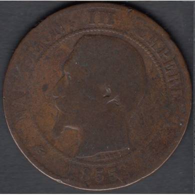 1855 D - 10 Centimes - France