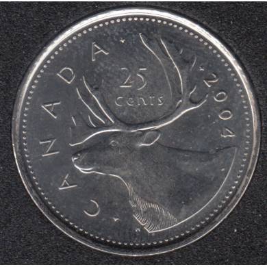 2004 P - B.Unc - Canada 25 Cents