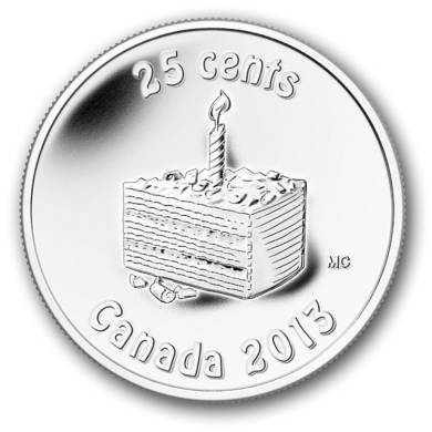 2013 - B.Unc - Anniversaire - Canada 25 cents