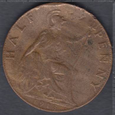 1913 - Half Penny - Damage - Great Britain