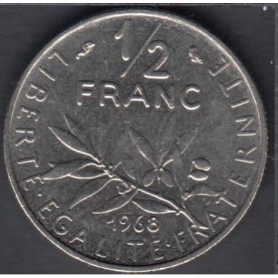 1968 - 1/2 Franc - France