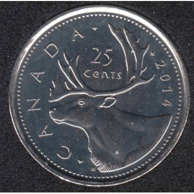 2014 - B.Unc - Canada 25 Cents