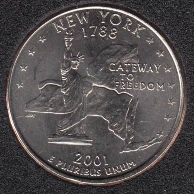 2001 P - New York - 25 Cents