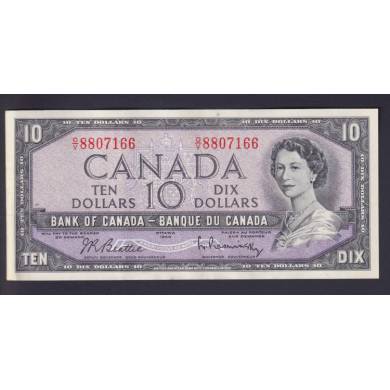 1954 $10 Dollars - AU - Beattie Rasminsky - Préfixe O/V