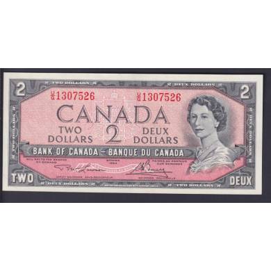 1954 $2 Dollars - AU/UNC - Lawson Bouey - Prfixe U/G