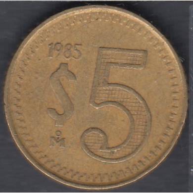 1985 Mo - 5 Pesos - Mexico