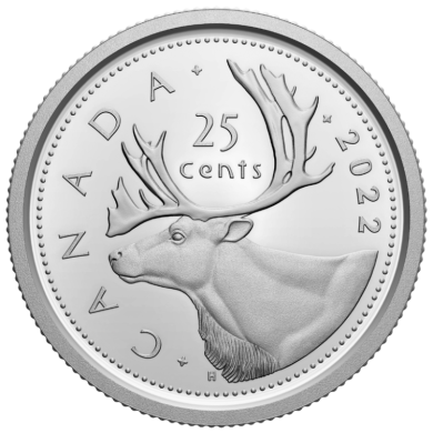 2022 - Proof - Canada 25 Cents