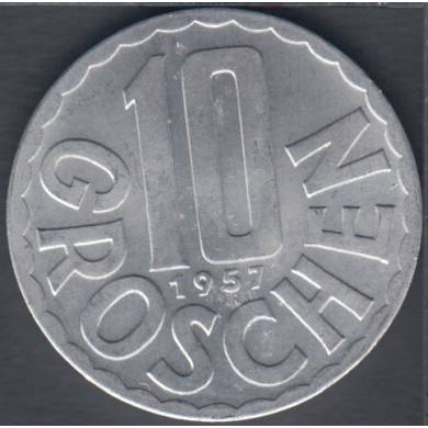 1957 - 10 Groschen - B. Unc - Austria