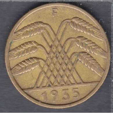 1935 F - 10 Reichspfennig - Allemagne