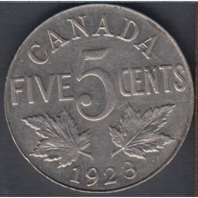 1923 - EF - Scratch - Canada 5 Cents