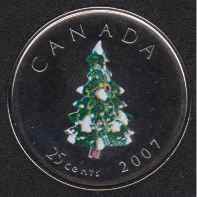 2007 - NBU - Christmas Tree - Canada 25 Cents