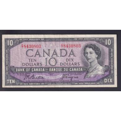 1954 $10 Dollars - VF - Beattie Coyne - Prfixe C/T