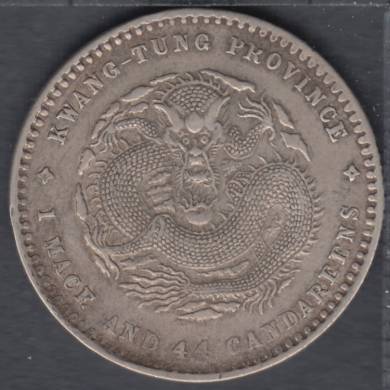 1890 - 1908 ND - 20 Cents - Kwangtung Province - China