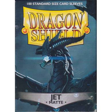 Dragon Shield - 100 Standard Size Card Sleeves Matte Jet