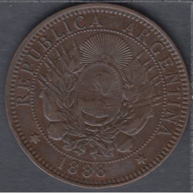 1888 - 2 Centavos - Argentina