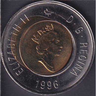 1996 - RARE B.Unc - Off Center - Canada 2 Dollars