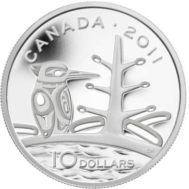 2011 - $10 - Fine Silver Coin - Boreal Forest