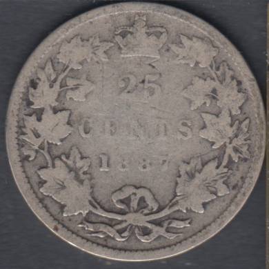 1887 - Good - Canada 25 Cents