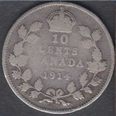 1914 - VG - Canada 10 Cents