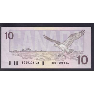 1989 $10 Dollars - AU/UNC - Thiessen Crow- Prefix BDE