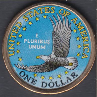 2000 D - B.Unc - Color - Sacagawea - Dollar
