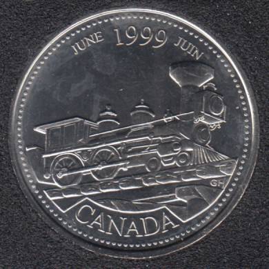 1999 - #6 B.Unc - Juin - Canada 25 Cents