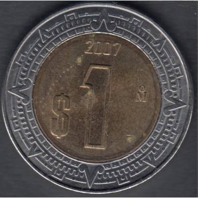 2007 Mo - 1 Peso - B. Unc - Mexico