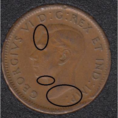1945 - Double Head - Canada Cent