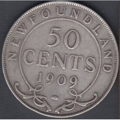 1909 - Fine -50 Cents - Newfoundland