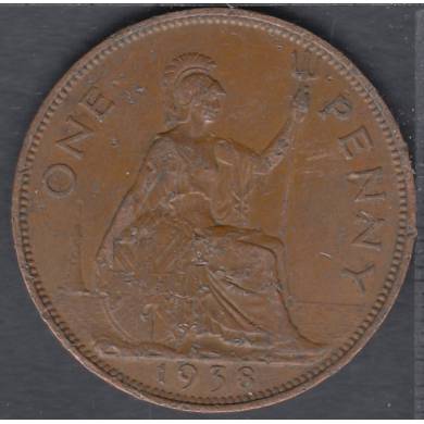 1938 - 1 Penny - Endommagé - Grande Bretagne