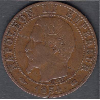 1854 K - 5 Centimes - France