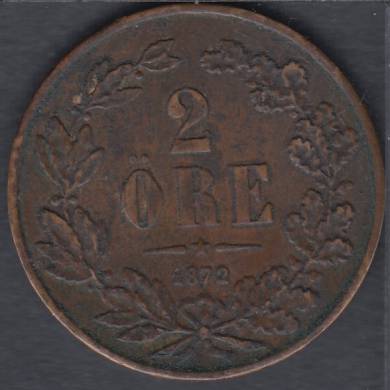 1872 - 2 Ore - Sweden
